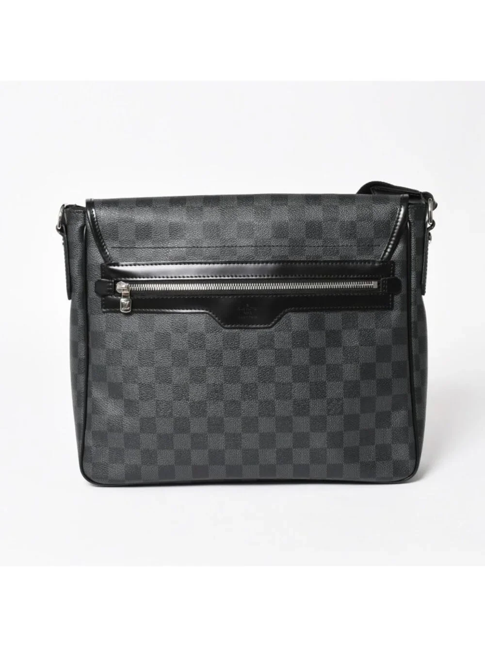 Louis Vuitton Daniel MM Shoulder Bag Damier Graphite Black Silver